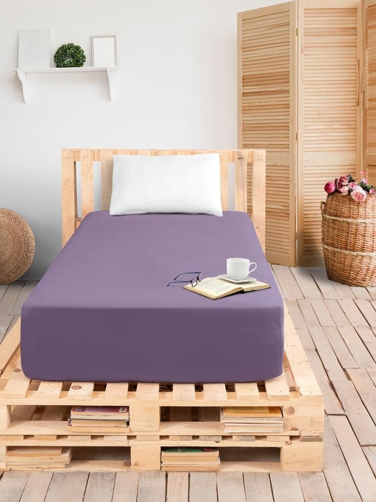 Düz Lastikli Tek Kişilik Percale Çarşaf