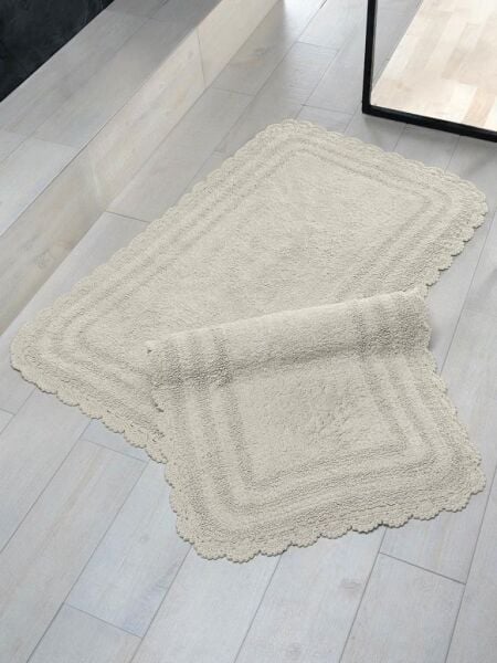 Alya Banyo Paspası Seti – İkili Takım, Uyumlu Renk Kombinasyonu 50x70 cm