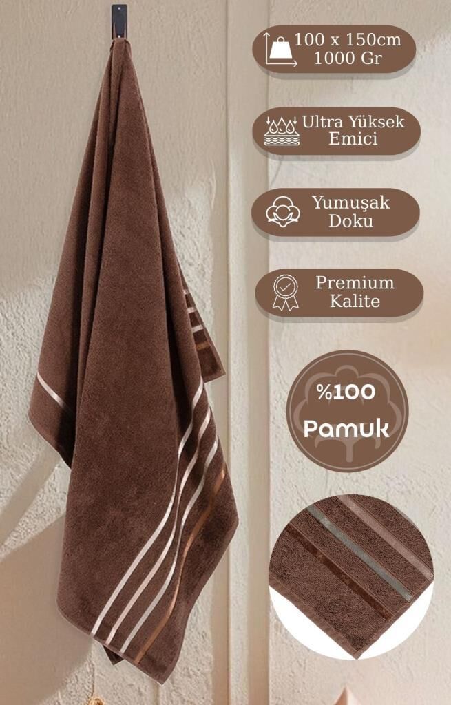 Banyo Havlusu Tekli Pamuk Bale Premium 100x150