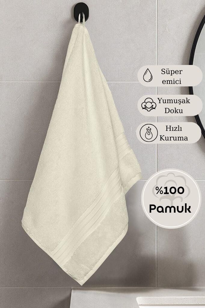 Pamuk Tekli Havlu Karna Premıum Ramse - 50 x 90