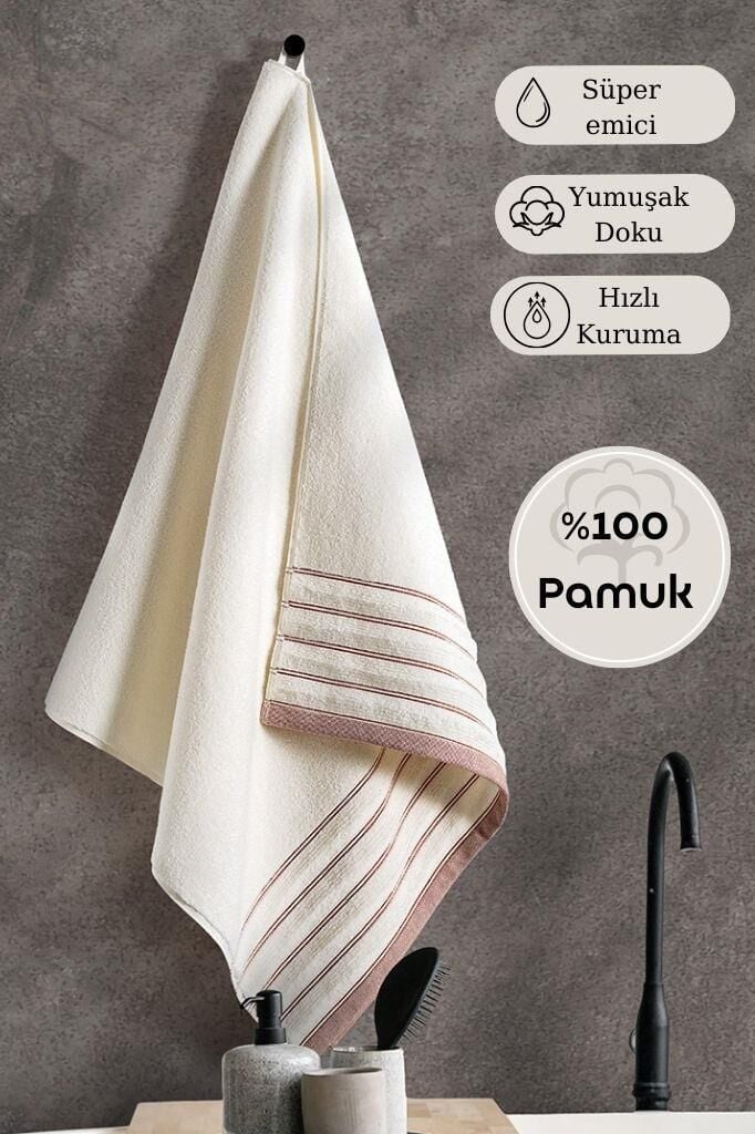 Tekli Havlu Mıcro Pamuk Eco Karna Vesta - 50 x 90