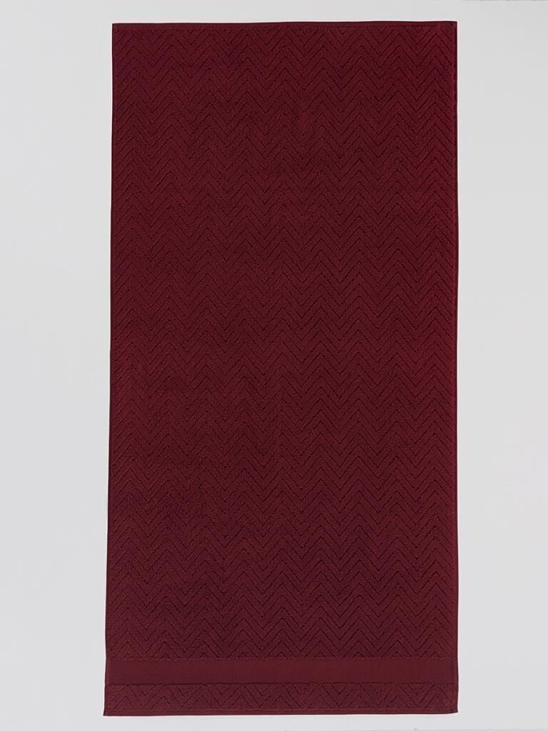 Pamuk Tekli Havlu Jakarlı Karna Premıum Zander - 50 x 90