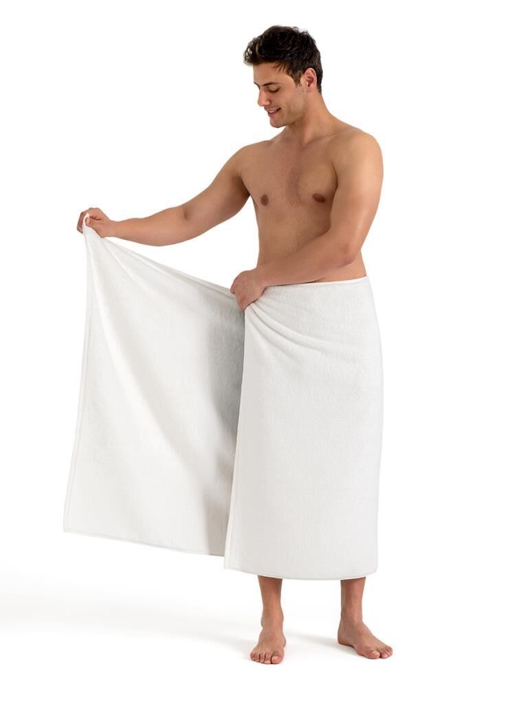 Microcotton Mora Saf Beyaz Banyo Havlusu