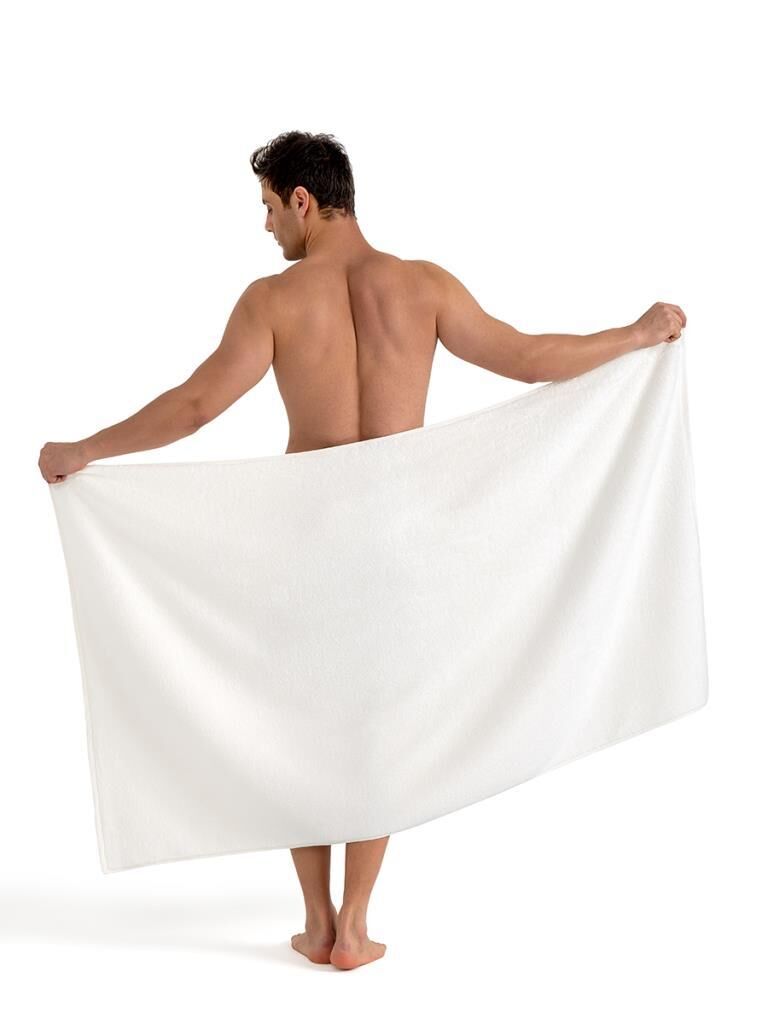 Microcotton Mora Saf Beyaz Banyo Havlusu