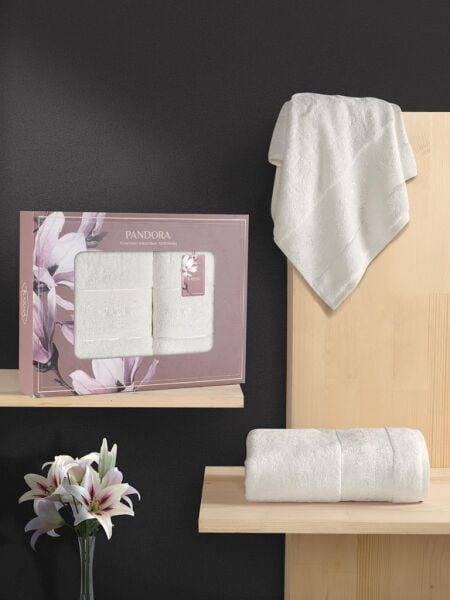 Bambu Dokulu 2’li Havlu Takımı 50x90