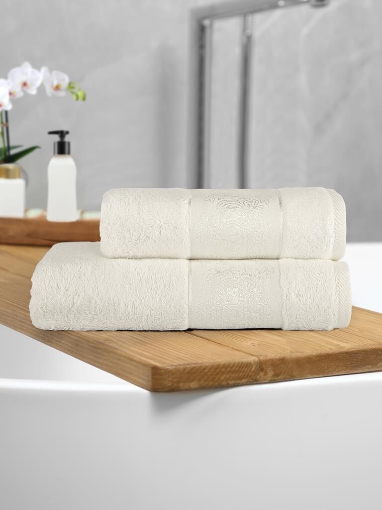 Bambu Dokulu 2’li Havlu Takımı 50x90
