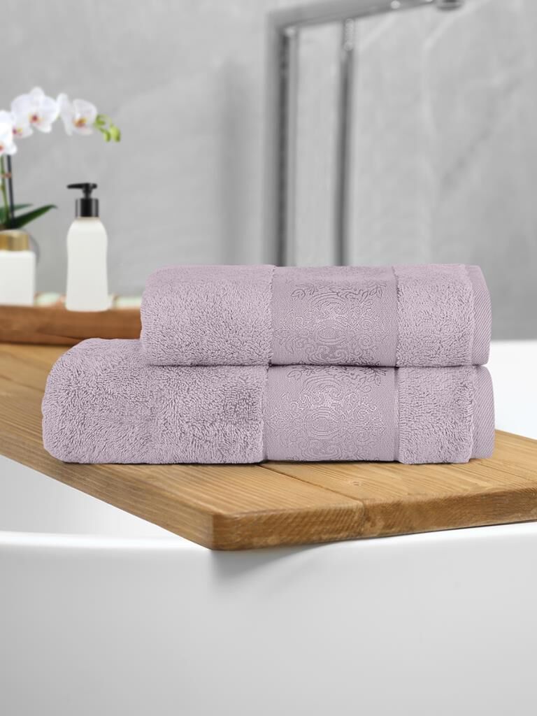 Bambu Dokulu 2’li Havlu Takımı 50x90