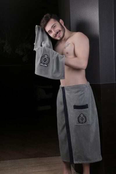 Cotton Sauna Erkek Havlu Seti 80x150
