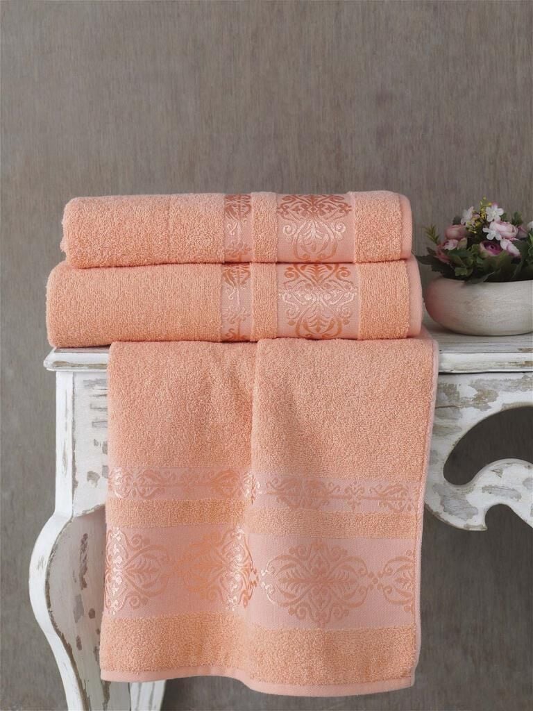 Cotton Jakarlı Rebeka Desenli El Havlusu 50x90
