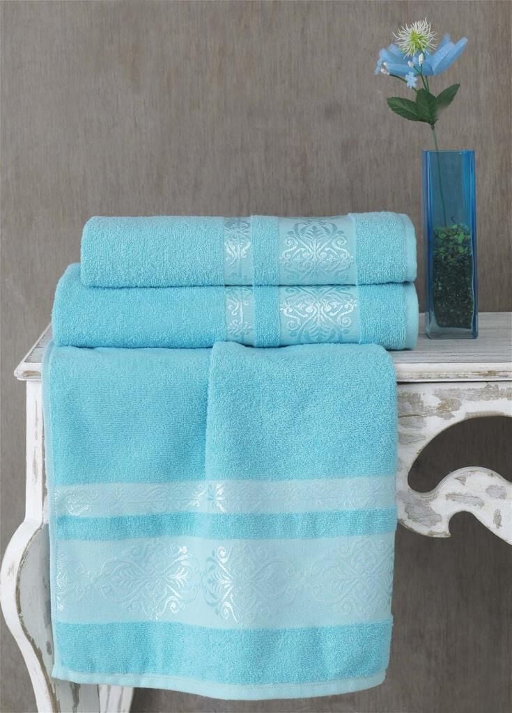 Cotton Jakarlı Rebeka Desenli El Havlusu 50x90