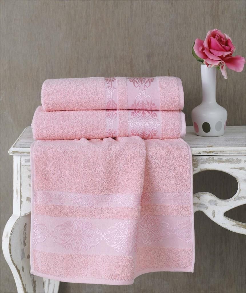 Cotton Jakarlı Rebeka Banyo Havlusu 70x140