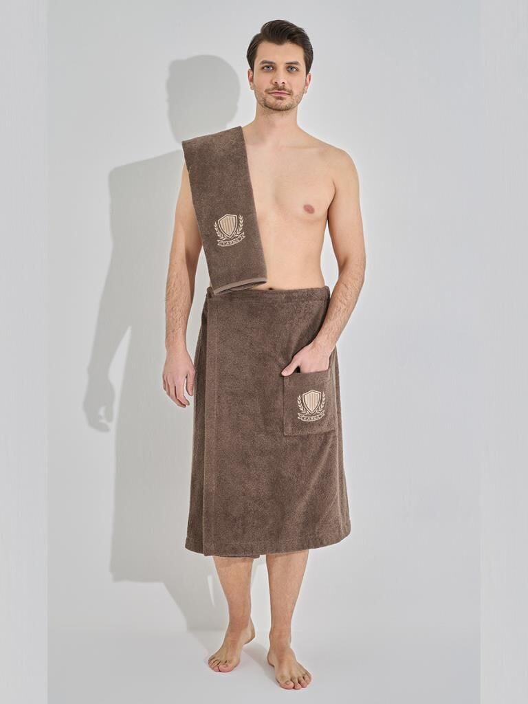 Erkek Sauna Havlu Seti Armen Hafif, Emici ve Konforlu 75x150