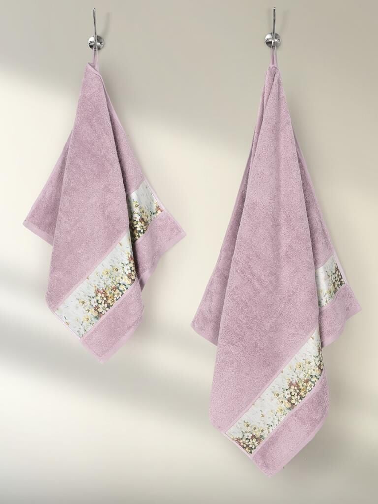 Pamuk Havlu Takımı Jasmin Yumuşak Dokulu ve Renkli 50x90