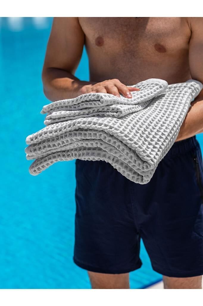 Plaj Havlusu 4 Lü Havlu Takımı Torshon Korent 40x80 - 70x140