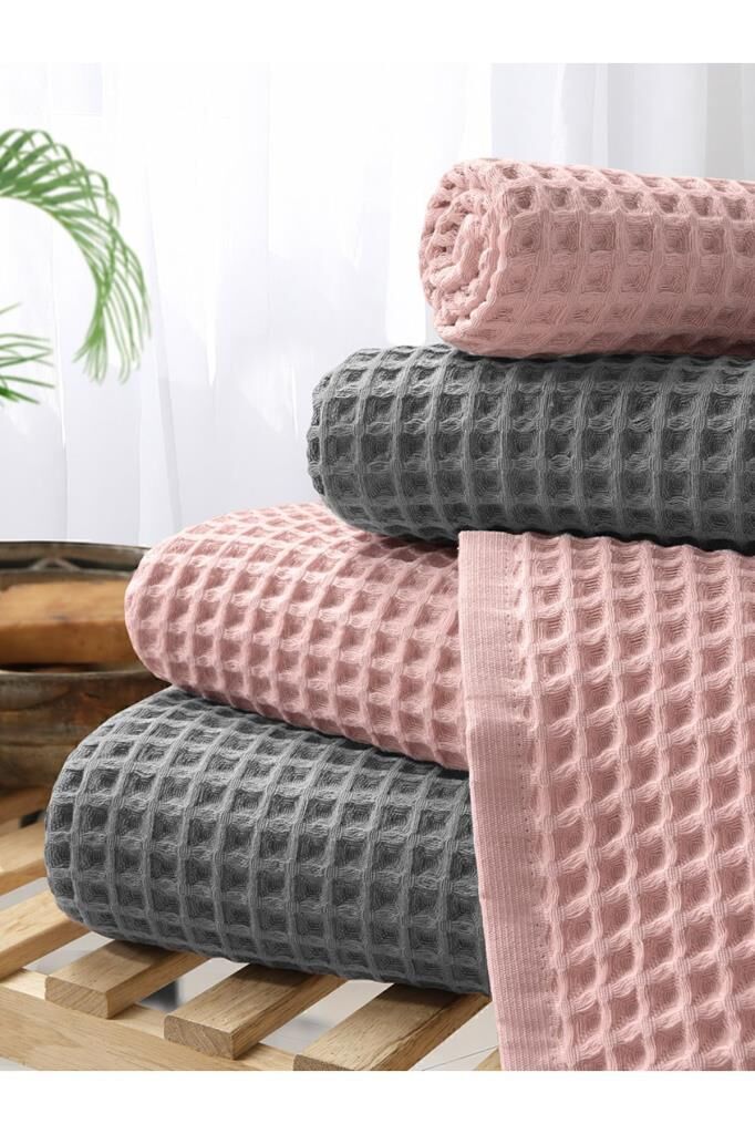 Plaj Havlusu 4 Lü Havlu Takımı Torshon Korent 40x80 - 70x140