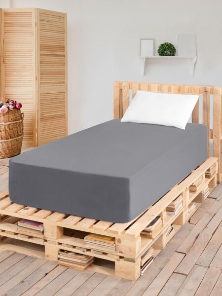 Düz Lastikli Tek Kişilik Percale Çarşaf