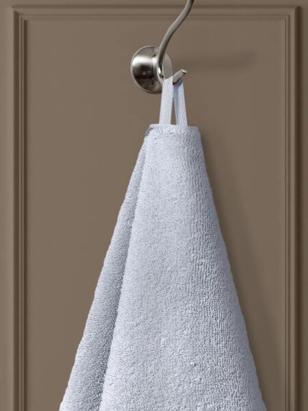 Pamuk Havlu Ladin Yumuşak ve Su Emici Banyo Havlusu 50x90 Açık Gri - 50 X 90