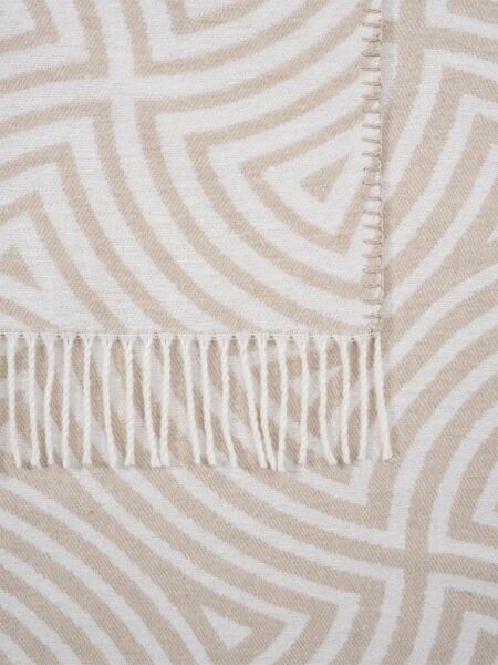 Pamuklu Tv Diz Battaniyesi Laber Krem - 200 X 220