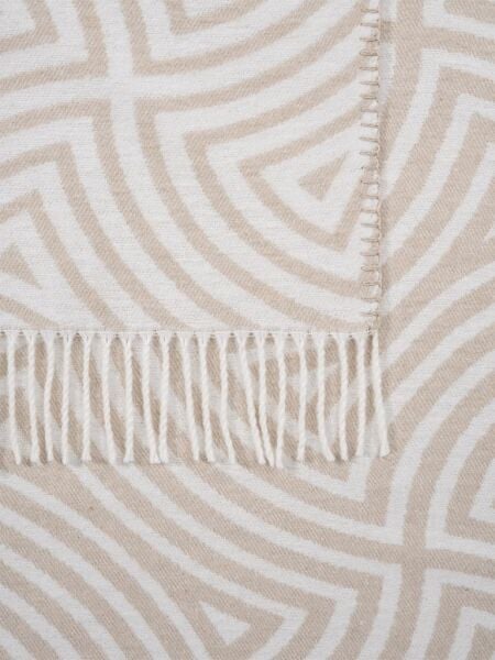 Pamuklu Tv Diz Battaniyesi Laber Krem - 200 X 220