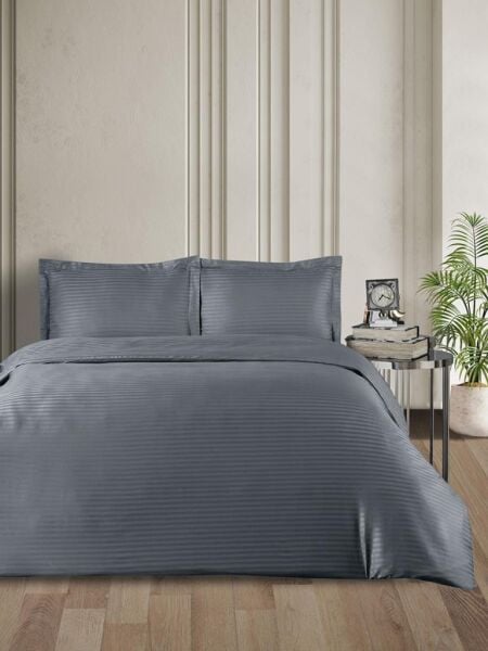 Nevresim Takımı Çizgili Cotton 200x220