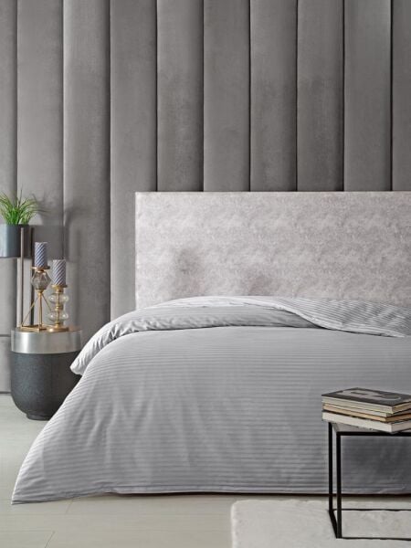 Nevresim Tekli Pamuk Saten Stripe 150x220