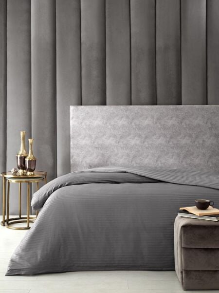 Nevresim Tekli Pamuk Saten Stripe 200x220