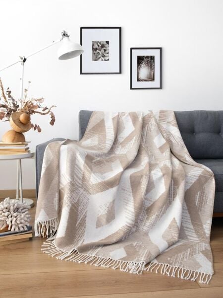 Pamuklu Tv Diz Battaniyesi Belezza