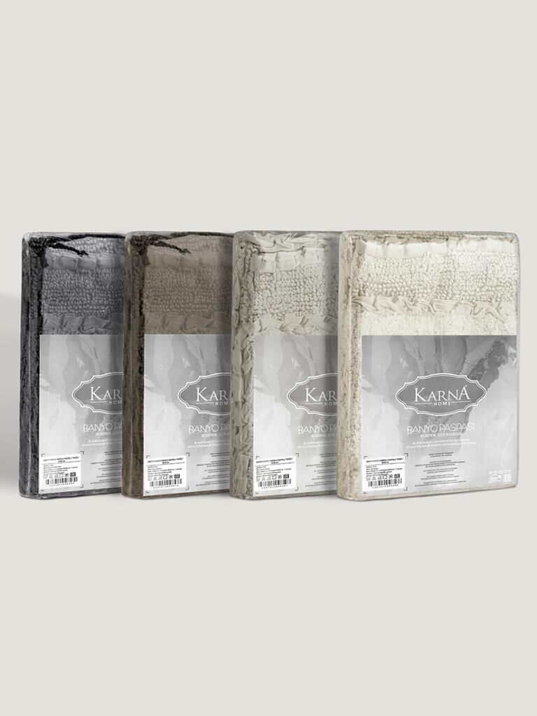 Karel Banyo Paspası – Konforlu, Emici ve Zarif Renk Tonları 50x80 cm Krem - 50 X 80