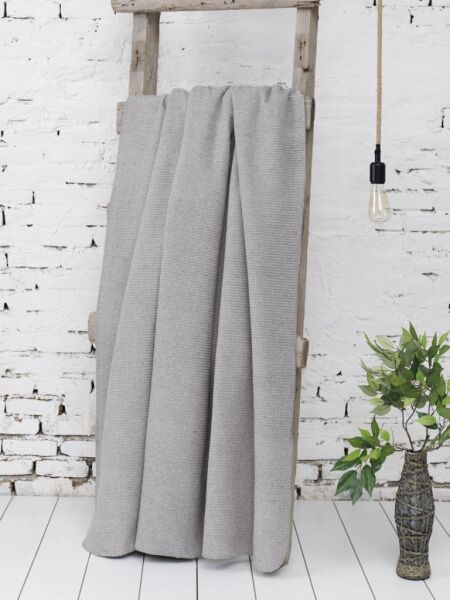 Tekton Oslo Pamuk Koltuk ve Diz Battaniyesi Gri - 130 X 170