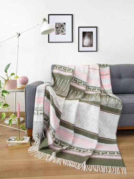 Pamuklu Tv Diz Battaniyesi Gerda