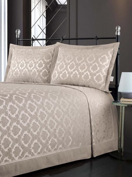 Shonıl Marvella Yatak Örtüsü Takımı  240x260 cm Bej - 240 X 260