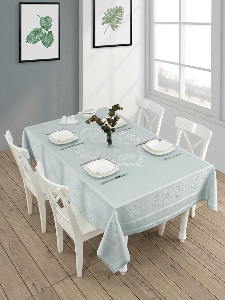 Pano Jakarlı Caramel Dikdörtgen Masa Örtüsü 160 X 220 - Zümrüt