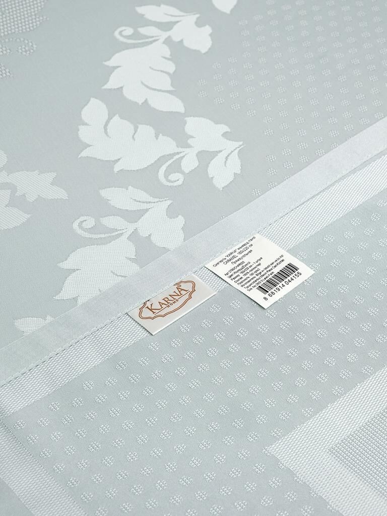 Pano Jakarlı Caramel Dikdörtgen Masa Örtüsü 160 X 220 - Zümrüt