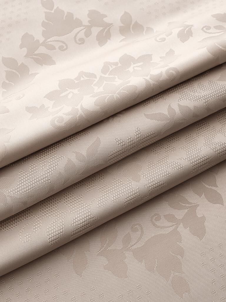 Pano Jakarlı Caramel Dikdörtgen Masa Örtüsü Bej - 160 X 220