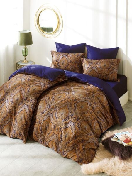 Nevresım Takımı Saten  Linen Serisi Sultan 150X220