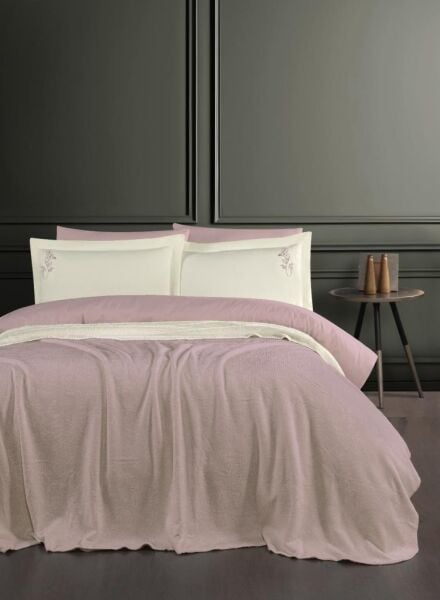 Çift Kişilik Dream Battanıyelı Nevresım Setı Talıa Anew 200X220 Pudra - 200 X 220