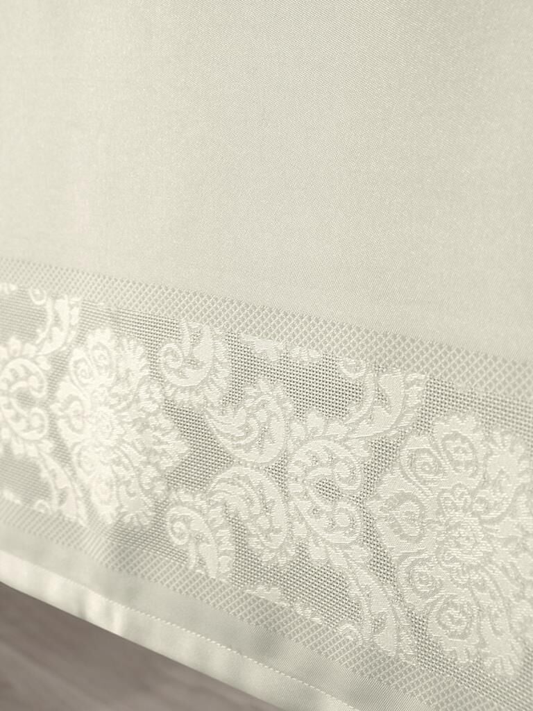 Masa Örtüsü Jakarlı Sıvı Geçirmez Dore Serisi Krem - 160 X 300