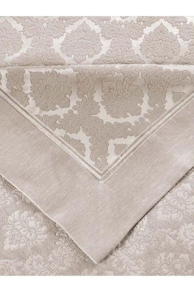 Çift Kişilik Yatak Örtüsü Marvella Şönil Bej