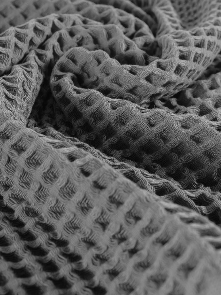 Plaj Havlusu 4 Lü Havlu Takımı Torshon Korent 40x80 - 70X140cm x2 / 50x90cm x2 Beyaz-Koyu Gri - 70 X 140