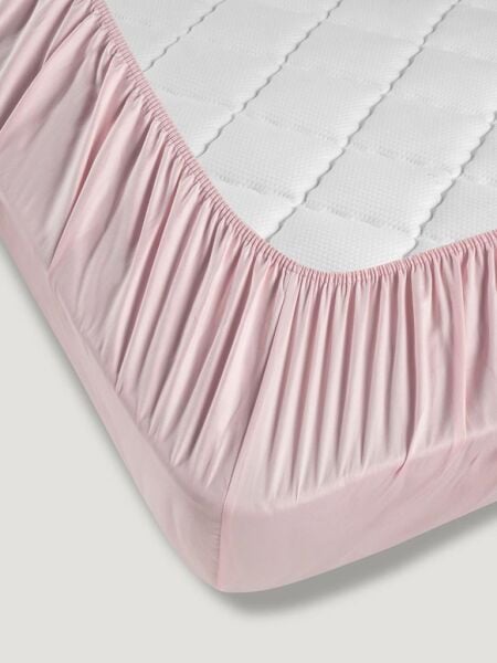 Çarşaf Pamuk Saten Karna Solid 160X200 + 30 cm Pudra - 160 X 200