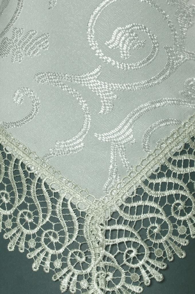 Şık Dikdörtgen Masa Örtüsü Su Yeşili