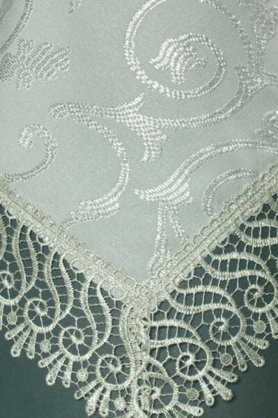 Şık Dikdörtgen Masa Örtüsü Su Yeşili