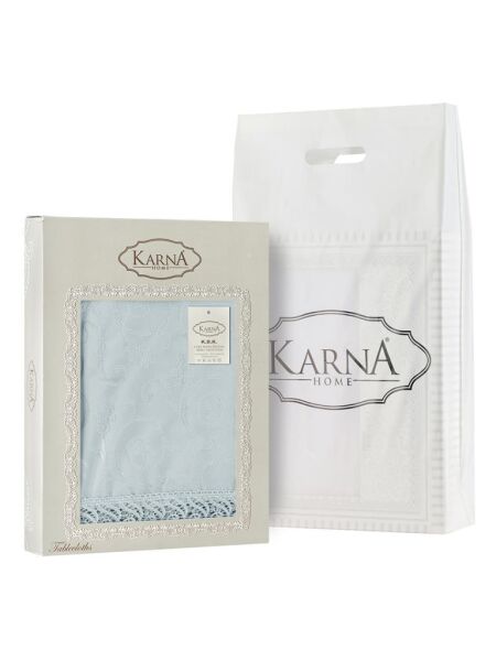 Oval Masa Örtüsü 160 X 220 - Su Yeşili