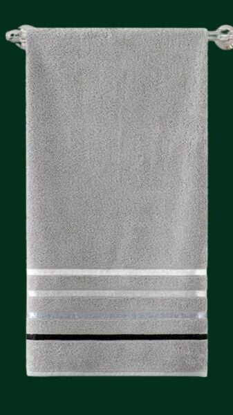 Banyo Havlu Seti 4 Lü Bale Premium - 70X140cm x2 / 50x90cm x2 Gri - 70 X 140