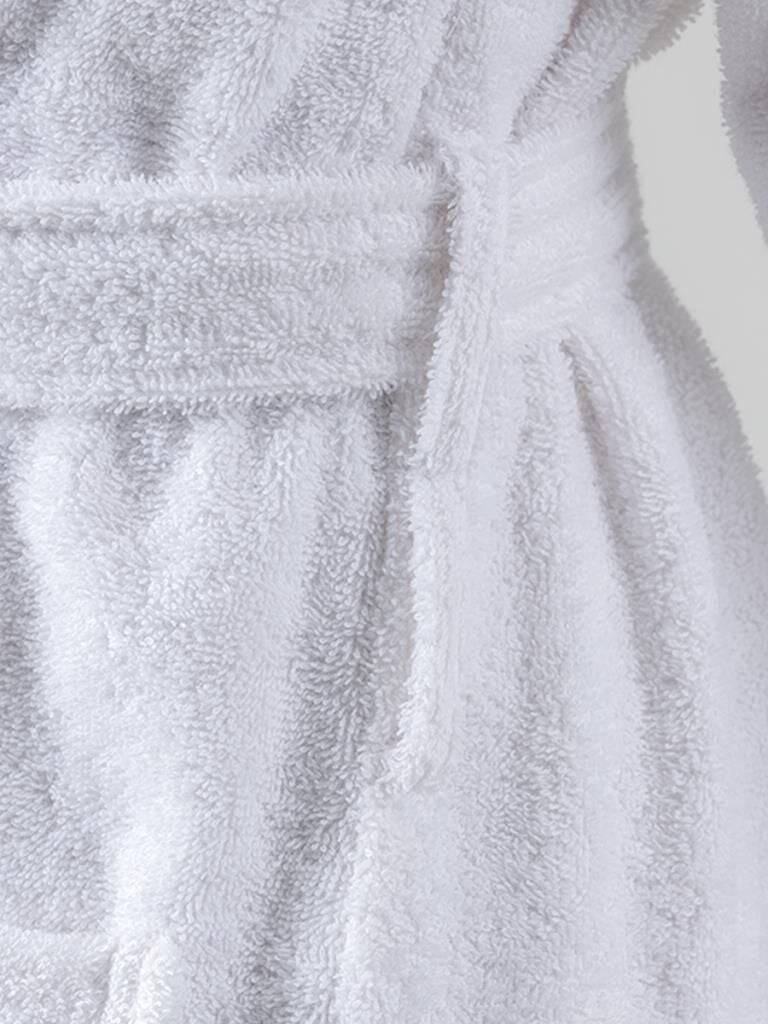 Pamuk Bornoz Karna Nora Beyaz - XL