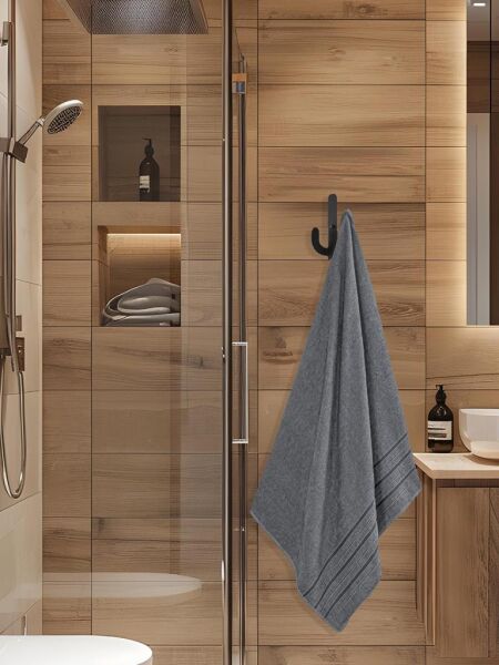 Banyo Havlusu Tekli Dora 90x150 cm Yüksek Emici Gri - 90 X 150