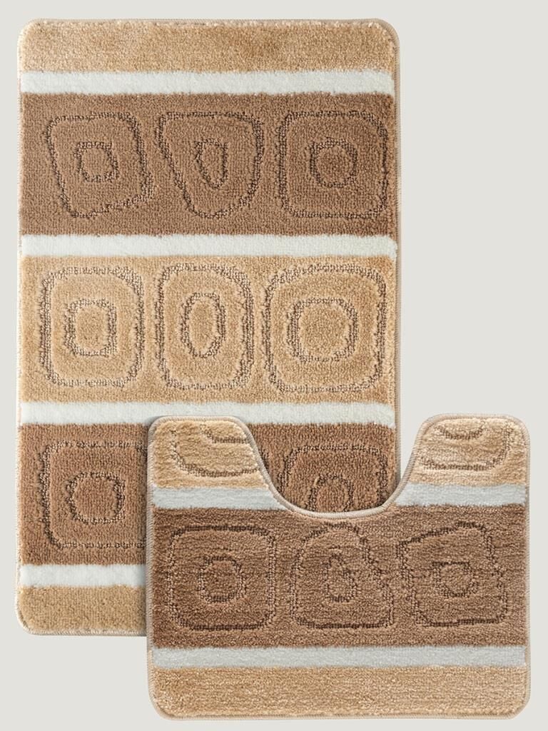 Banyo Paspası Silver Serenity U Tip 2’li Set 50x80 cm Asorti-2