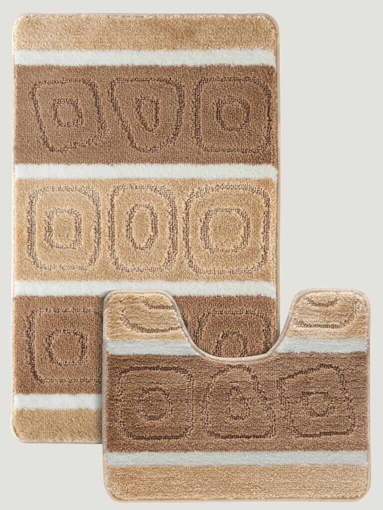 Banyo Paspası Silver Serenity U Tip 2’li Set 50x80 cm Asorti-2