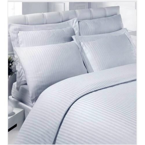 Beyaz Otel Tipi Pamuk Saten Çift Kişilik Nevresim Takımı Beyaz - 200 X 220