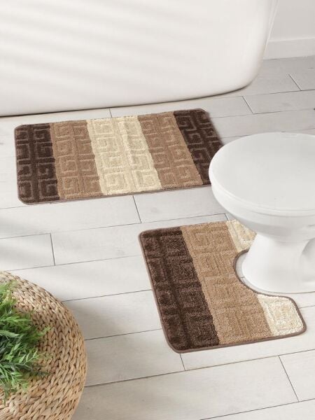 Banyo Paspası Silver Serenity U Tip 2’li Set 50x80 cm Asorti-6